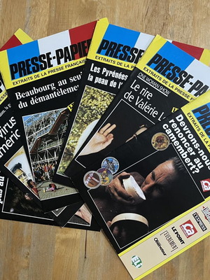 Presse-Papier French Language Educational Magazines Used Set of 6 1990-91
