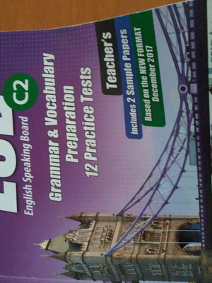 English Book Preparation for ESB C2 Teacher's like new
