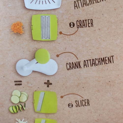 Ernesto Multi Slicer with 4 Cutting Inserts and Juicer