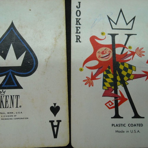 TWA vintage advertising playing cards 54 used