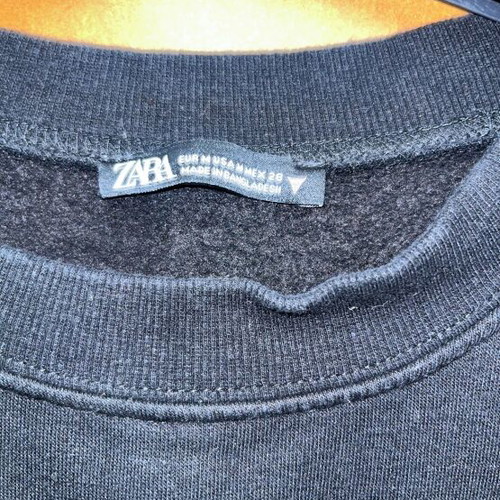 Zara cropped sweatshirt like new, short, black, size M