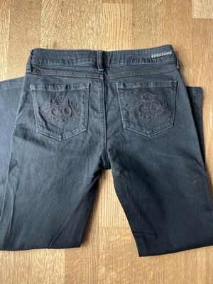 Corleone black straight-leg jeans new