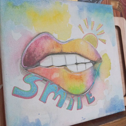 Watercolor painting 20x20cm new