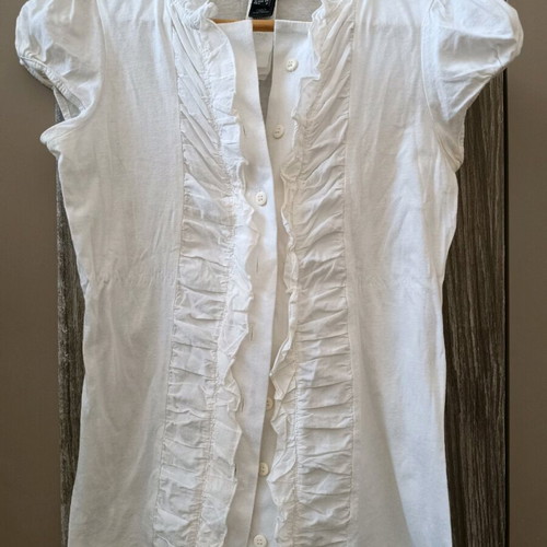 Mango shirt-like blouse S white like new with buttons