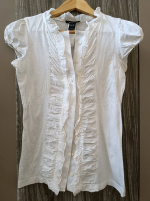 Mango shirt-like blouse S white like new with buttons