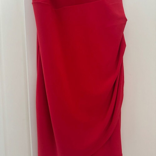 Short red dress with straps new
