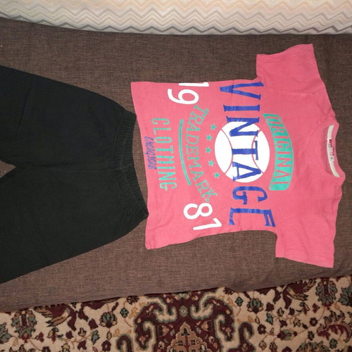Energiers set of shorts and t-shirt pink like new