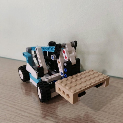 Lego Technic set like new with motorcycle, airplane, excavator and forklift