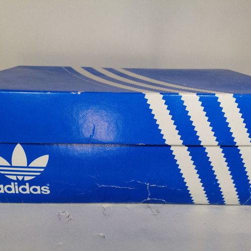 Adidas Stan Smith Comfort used, white with blue stickers, size 44