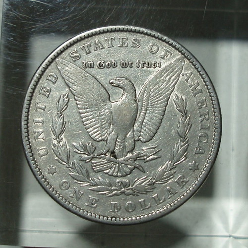 Silver American Morgan Dollar 1887 used