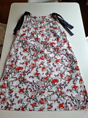 Reverse Summer Dress Bell Model with Adjustable Shoulder Ties like new