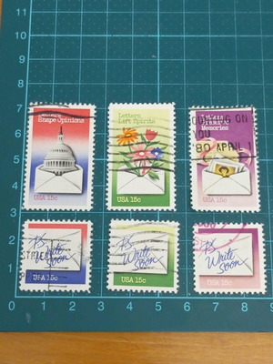 Γραμματόσημα Ηνωμένων Πολιτειών 1980 letter writing issue σαν καινούργια