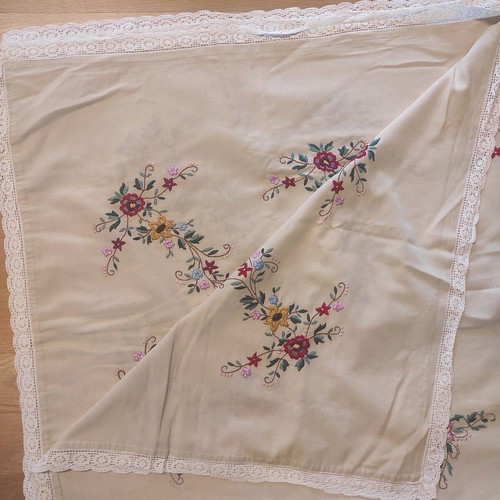 Vintage tablecloth like new, dimensions 170x177