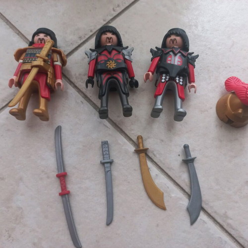 Playmobil Samurai & Warriors σπάνια, σαν καινούργια, σετ 3 φιγούρες