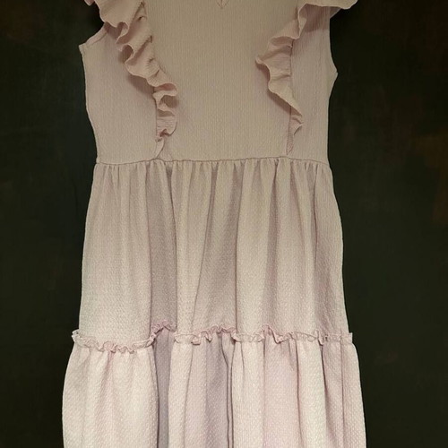 LC Waikiki dress 8-9 years pink with ruffles like new