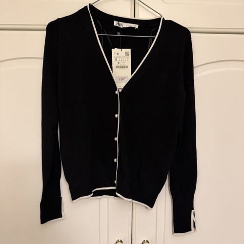 Zara cardigan size S new black