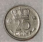  νόμισμα Ολλανδίας του 1948 Νο127