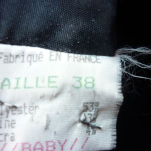 Women's black outing jacket no 38 used, wool polyester lycra