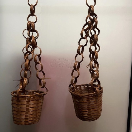 Decorative wicker baskets pack of 55 like new