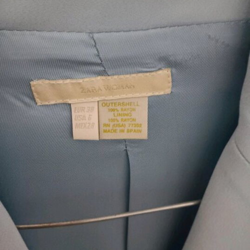 Zara blazer like new, turquoise, size M