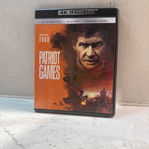 Patriot Games 4K+Blu-ray like new with Greek subtitles