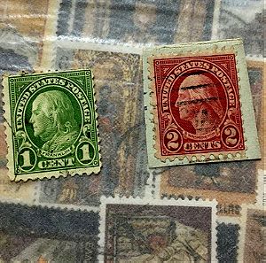 Benjamin Franklin 1C / George washington 2C - Γραμματόσημα ΗΠΑ