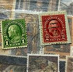  Benjamin Franklin 1C / George washington 2C - Γραμματόσημα ΗΠΑ