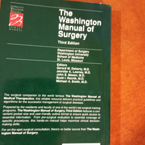 The Washington Manual of Surgery used, very good condition