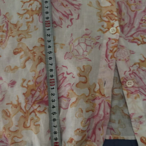 J.Jill women's 100% linen shirt new, size L, white pink