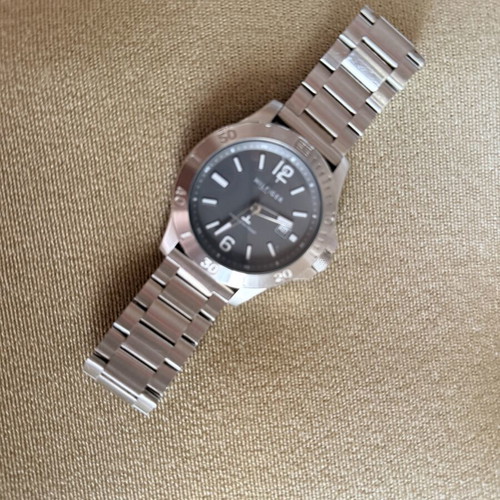 Tommy Hilfiger wristwatch with grey and silver case and bracelet