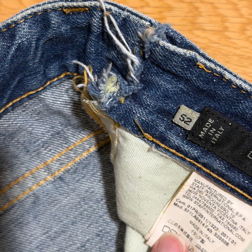 Dsquared and Diesel men's jeans used, size L, blue, set of two