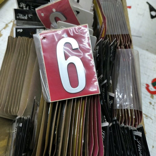 Huge opportunity Clearance. Stickers gold letters / street number signs, small signage plates