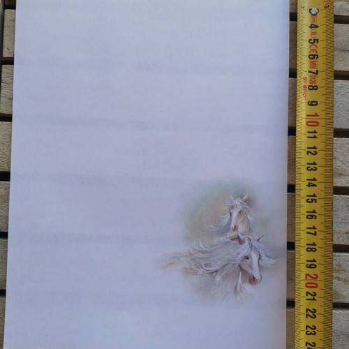 Letter paper with horses like new