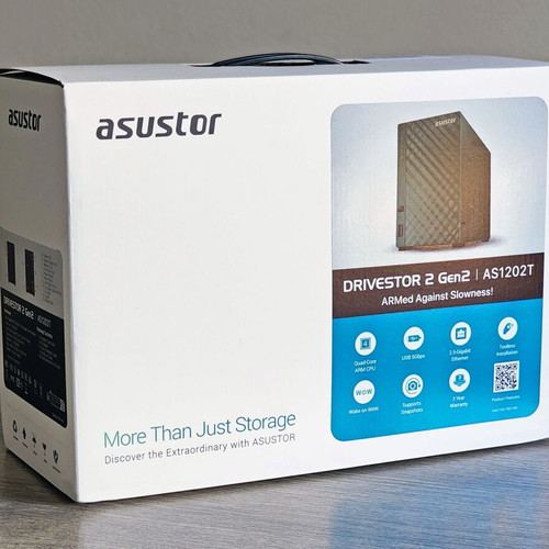 Asustor Drivestor 2 Gen2 NAS Tower with 2 HDD bays