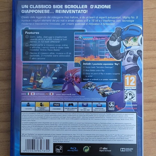 Mighty No 9 PS4 game, Europe version