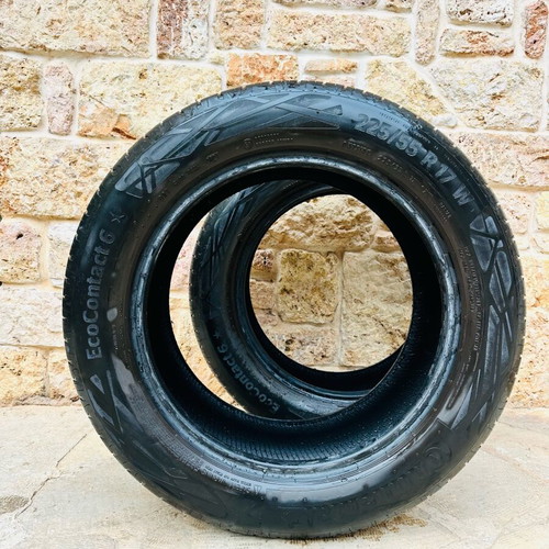 Continental EcoContact 6 tires like new, 225/55/17, set of 2
