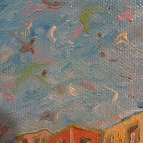 Πίνακας ζωγραφικής Colors of Venice, ελαιογραφία σε μουσαμά, καινούργιο