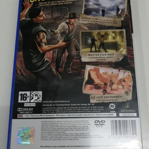 Indiana Jones and the Staff of Kings PS2 game like new, English