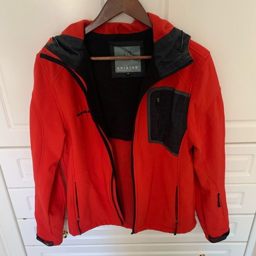 Mammut Epister Jacket like new, red, size M, missing zipper clip