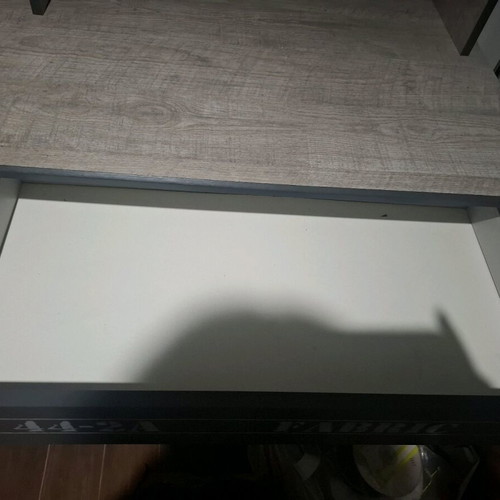 Work Desk like new with Shelf, Wooden Gray-Rustic