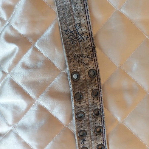 Men's belt used, canvas material, 99 cm length