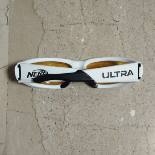 Sunglasses like new, plastic, white and yellow