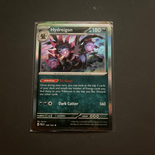 Hydreigon #140 Holo Pokemon Paldea Evolved card like new