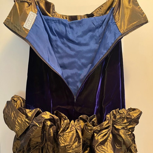 Polatof dress and jacket like new, purple velvet, size S