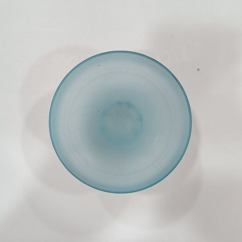 Italian set of 2 pieces used, frosted glass vaporisateur and bowl