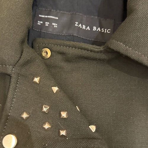 Zara olive jacket used, size XS