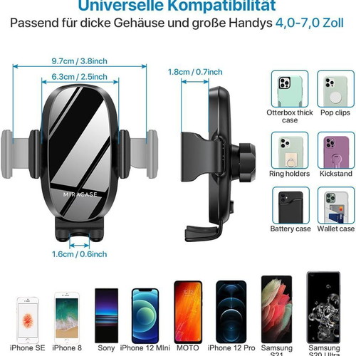 Miracase Drink Holder Mobile Phone Holder new, sturdy and adjustable