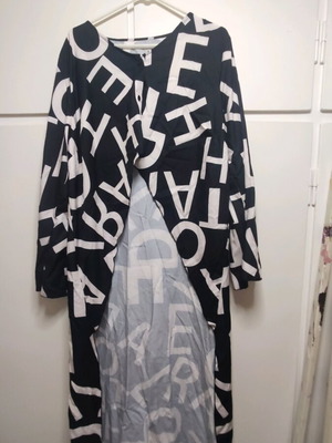 Shein 4XL asymmetrical cardigan like new, black and white