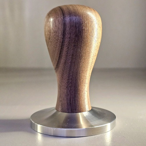 Coffee tamper 58mm with wooden handle and stainless steel new