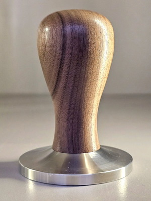 Coffee tamper 58mm with wooden handle and stainless steel new